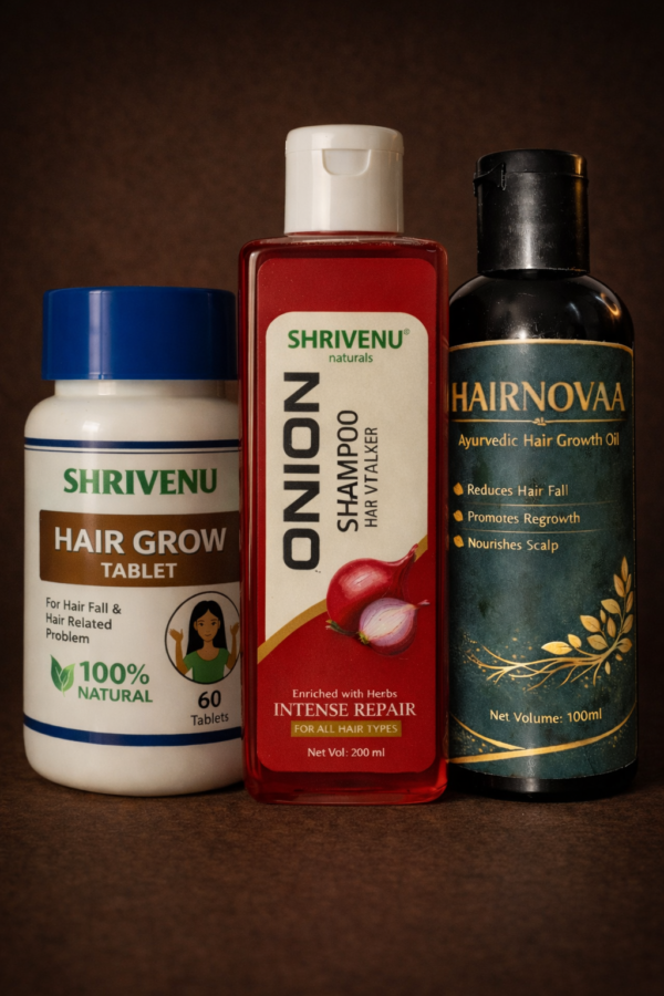 Shrivenu Advanced Hair Regrowth oil,sampoo and tablet for Men & Women